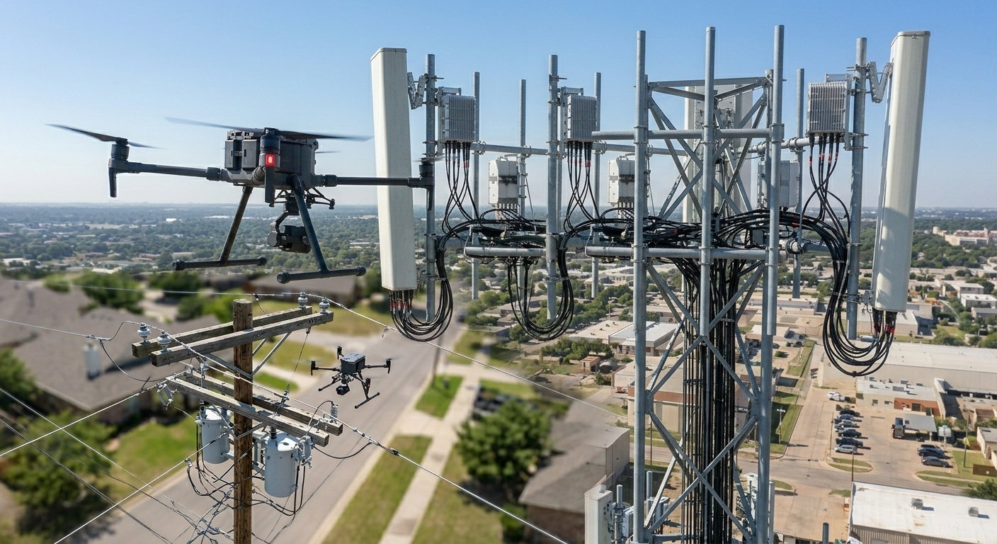 Telecom towers – aerial inspection