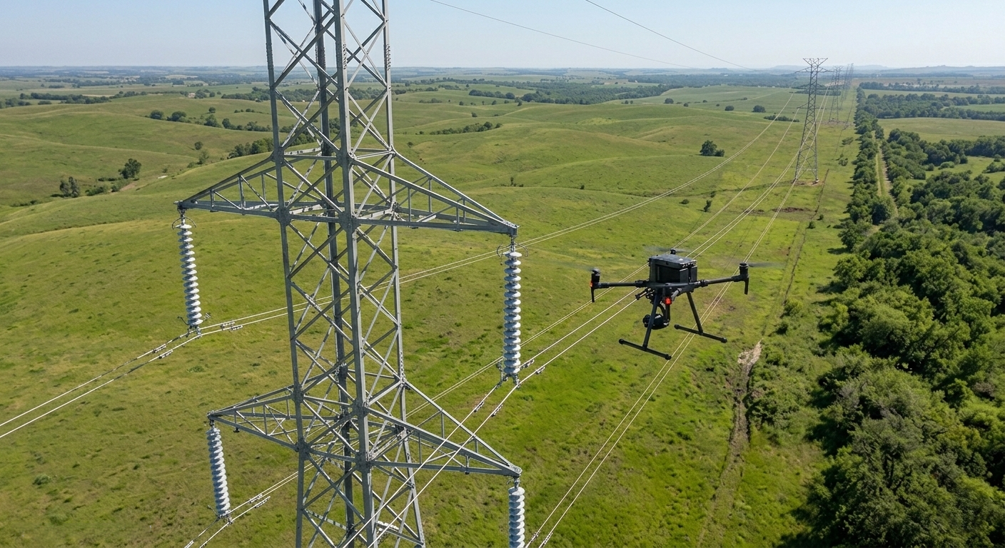 Power transmission lines – aerial inspection