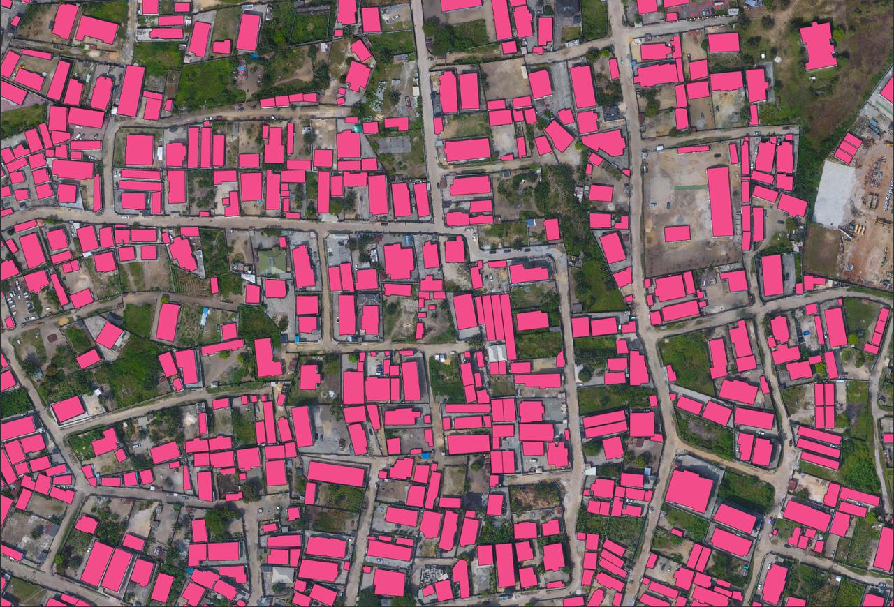 After vectorization - digitized map